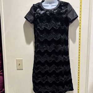 Potter's Pot Black Textured Dress